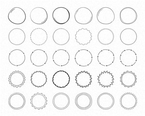 Sticker - Hand Drawn Circles