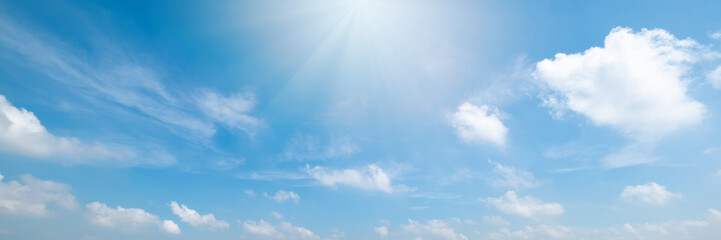 Wall Mural - beautiful blue sky cloudsfor background. panorama of sky.