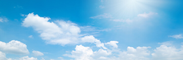 Wall Mural - beautiful blue sky cloudsfor background. panorama of sky.