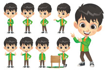 Little Boy Character Set