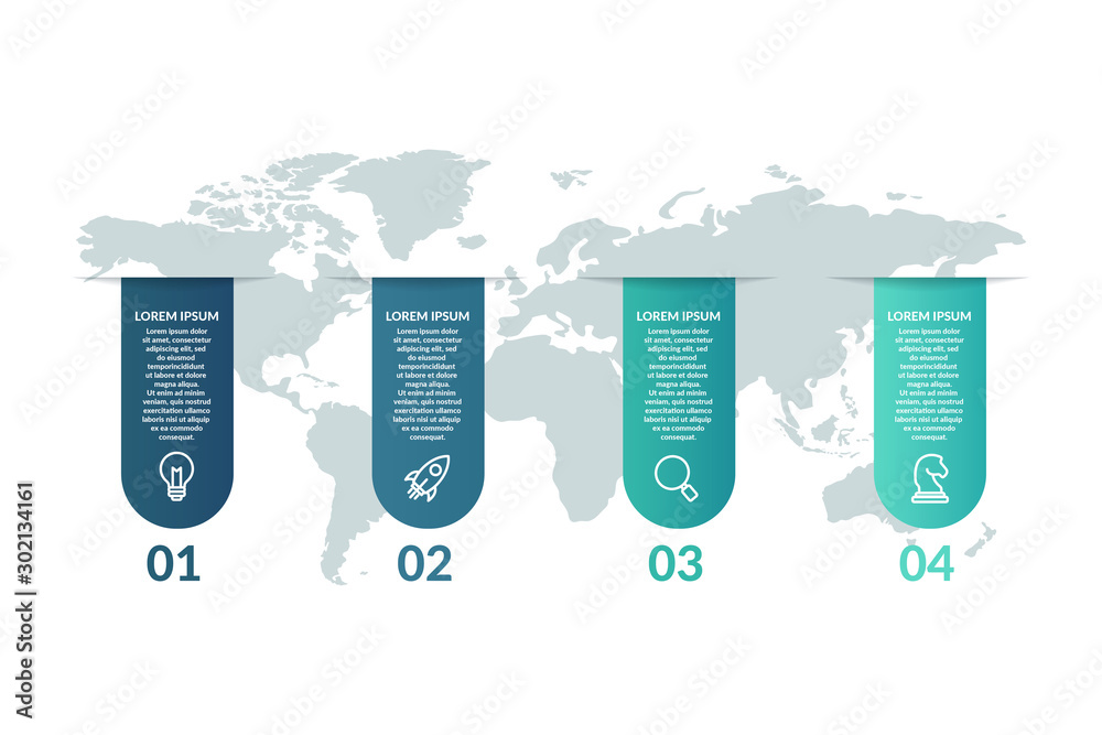 step or process infographic template design . infographic concept for ...