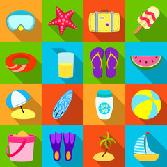 Wall Mural - Isolated object of equipment and swimming symbol. Set of equipment and activity vector icon for stock.