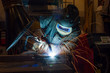 © zilber42 - Industrial steel welder in factory welder, craftsman
