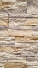 Wall Mural - Beige old brick wall stone background