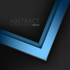 Poster - abstract blue background with place for your text