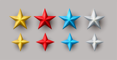 Wall Mural - Realistic Stars Ornaments