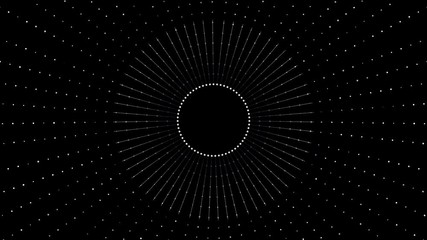 Wall Mural - 4k animated particle tunnel