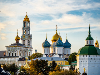 Trinity Lavra of St. Sergius, Sergiev Posad, Moscow Region. gold ring of Russia