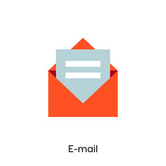 Poster - e-mail icon vector symbol sign