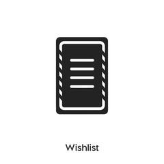 Aufkleber - wishlist icon vector symbol sign