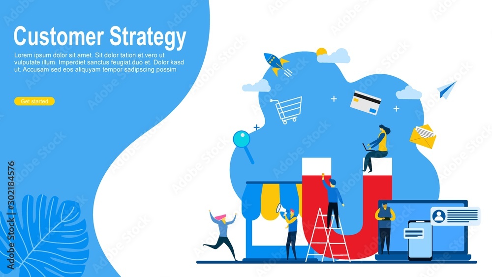 Customer Project Graphics Customer strategy, customer support and service with Tiny People ...