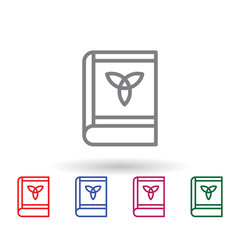 Poster - Celtic multi color icon. Simple thin line, outline vector of mythology icons for ui and ux, website or mobile application