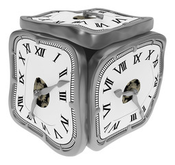 Wall Mural - Soft Clock, Square Box