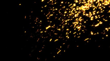 Wall Mural - fire sparks background motion graphics video wallpaper abstract firestorm backdrop