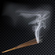 Aroma smoke eight reed sticks aromatherapy vector illustration.