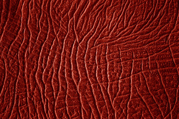 Wall Mural - Red leather texture with visible details