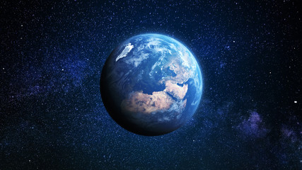 Poster - earth and moon