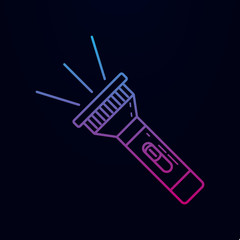 Poster - Lamp nolan icon. Simple thin line, outline vector of camping icons for ui and ux, website or mobile application
