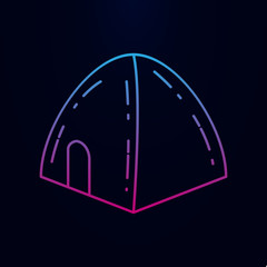 Poster - Tent nolan icon. Simple thin line, outline vector of camping icons for ui and ux, website or mobile application