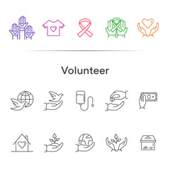 Sticker - Volunteer icons