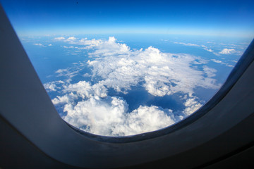 view from airplane window