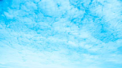 Wall Mural - Vintage abstract summer background, Ocean blue color of sky and white cloud