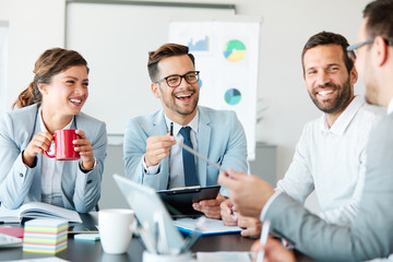 Wall Mural - business meeting office conference team teamwork