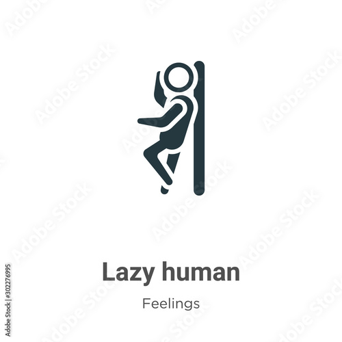 Lazy Human Vector Icon On White Background Flat Vector Lazy Human Icon Symbol Sign From Modern Feelings Collection For Mobile Concept And Web Apps Design Stock Vektorgrafik Adobe Stock