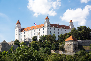 Poster - daytime Bratislava Castle famous sight of slovakia