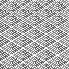 Poster - optical illusion of volume. geometric shapes in a diamond-shaped grid.