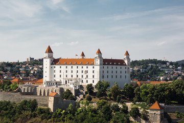 sunset Bratislava Castle famous sight of slovakia