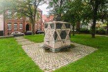 The Monument Of The Synagogue In Lappenberg In Hildesheim