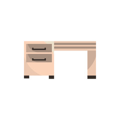 Sticker - desk drawers furniture office work business equipment icon