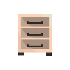 Poster - cabinet office work business equipment icon