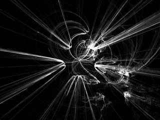 Fototapete - surreal futuristic digital 3d design art abstract background fractal illustration for meditation and decoration wallpaper