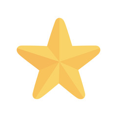 Sticker - gold star bright ornament icon