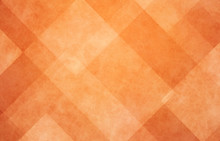 Orange Autumn Background, Halloween And Thanksgiving Color, Abstract Background With Angled Lines, Blocks, Squares, Diamonds, Rectangles And Triangle Shapes Layered In Checkered Style Abstract Pattern