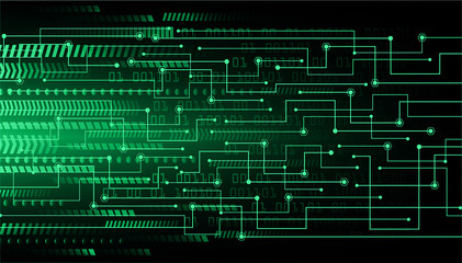 green cyber circuit future technology concept background