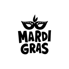 Wall Mural - Mardi Gras lettering