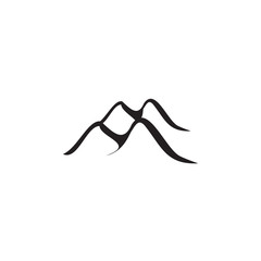 Poster - Mountain landscape icon logo design