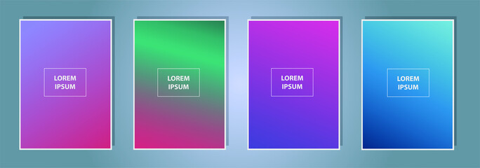 Fototapete - Color gradient cover design. Vibrant background for screen, poster, banner, wallpaper, social media post