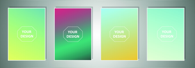 Fototapete - Color gradient cover design. Vibrant background for screen, poster, banner, wallpaper, social media post
