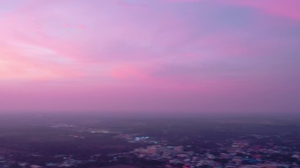 Wall Mural - Sunset sky magenta orange gradient mesh Impressive saturated colors