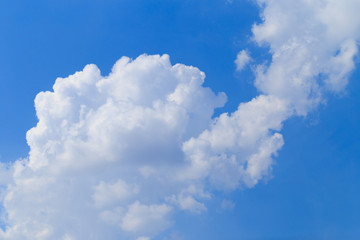 Wall Mural - Abstract background, Summer blue sky and white cloud in sunny day