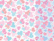 Pattern swatche, a fun party_pink & light blue