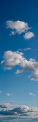 Wall Mural - fantastic soft clouds against blue sky, natural composition - panorama