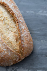 Poster - bread on gray ceramic background