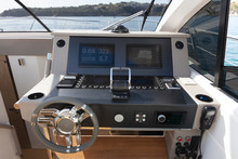 Luxury Motor Yacht Cockpit View