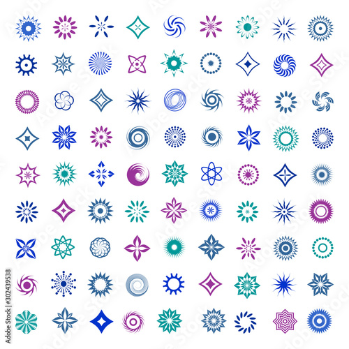 Design elements set. Abstract icons.