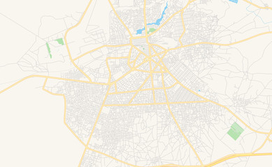  Printable street map of Thies Nones, Senegal